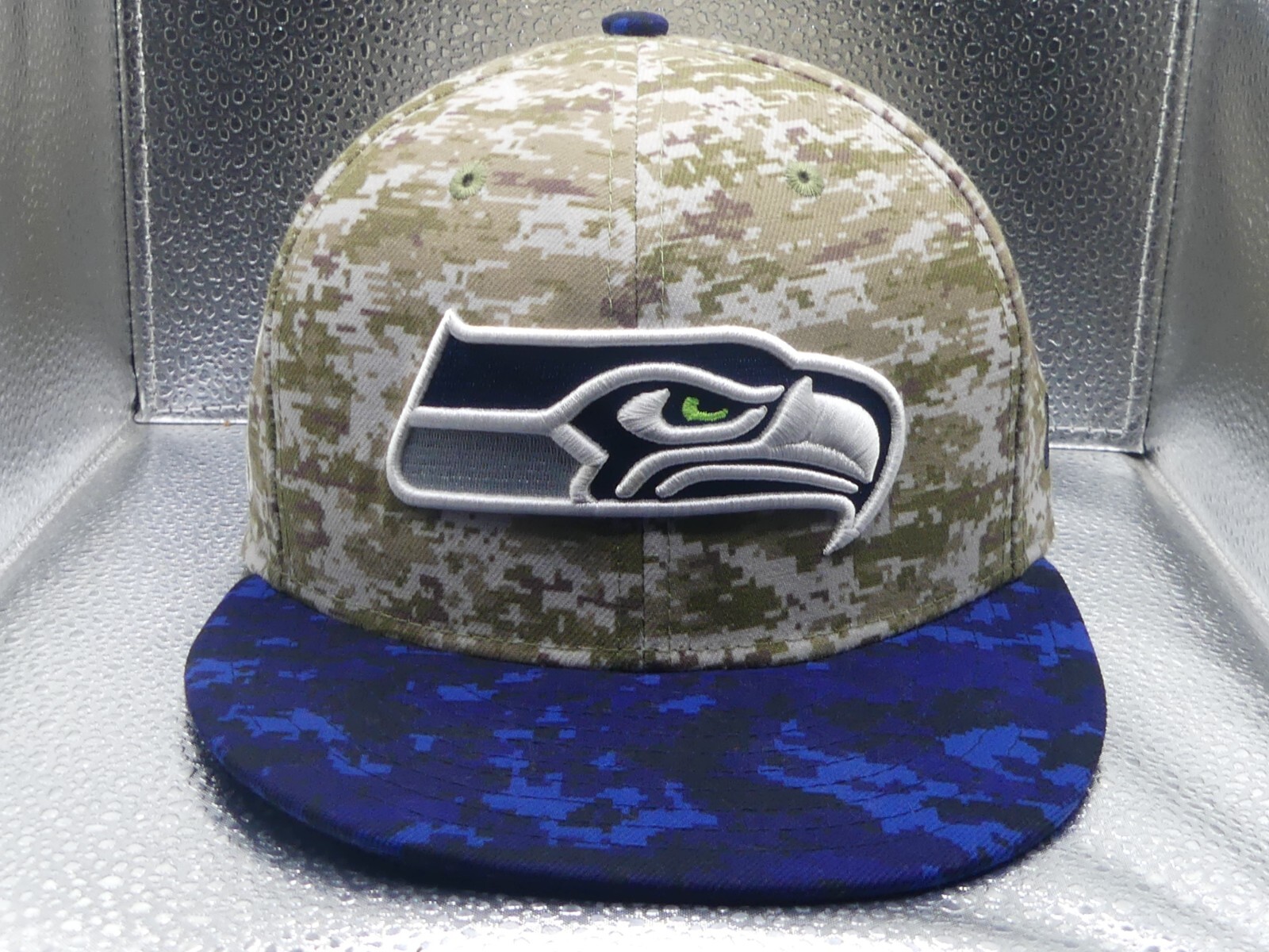 Seattle Seahawks New Era 59Fifty 3/8 Fitted Hat Cap Green Blue