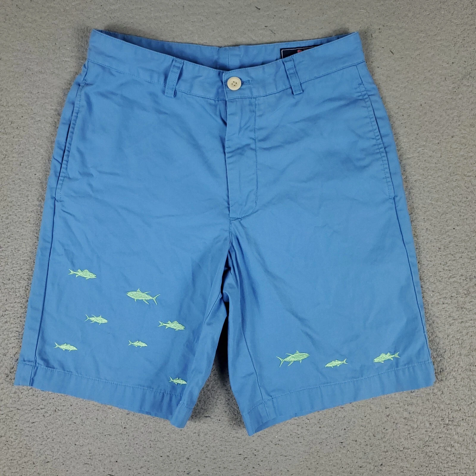 Vineyard Vines Shorts Mens Size 28 Blue Casual Flat Front Chino *