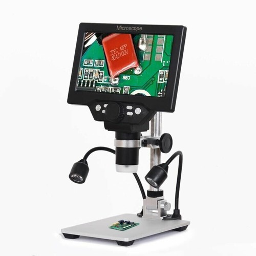 Microscopio digitale 12MP schermo a colori da 7 pollici LCD Display 1-1200X Luci - Bild 2 von 12