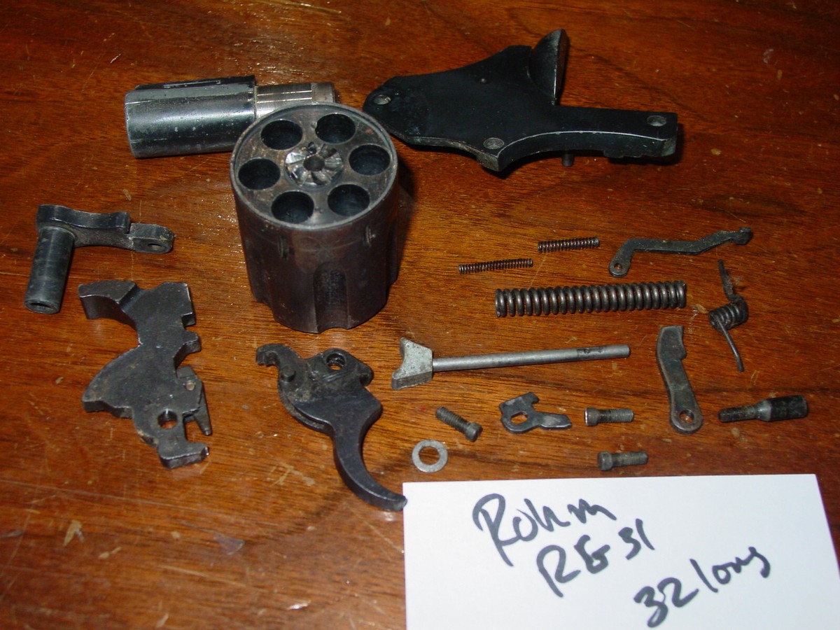 MOSSモスrevolverDOUBLE R161semi hammer ROHM RG31 INDUSTRIES 32 Lng PARTS lot grips barrel cylinder