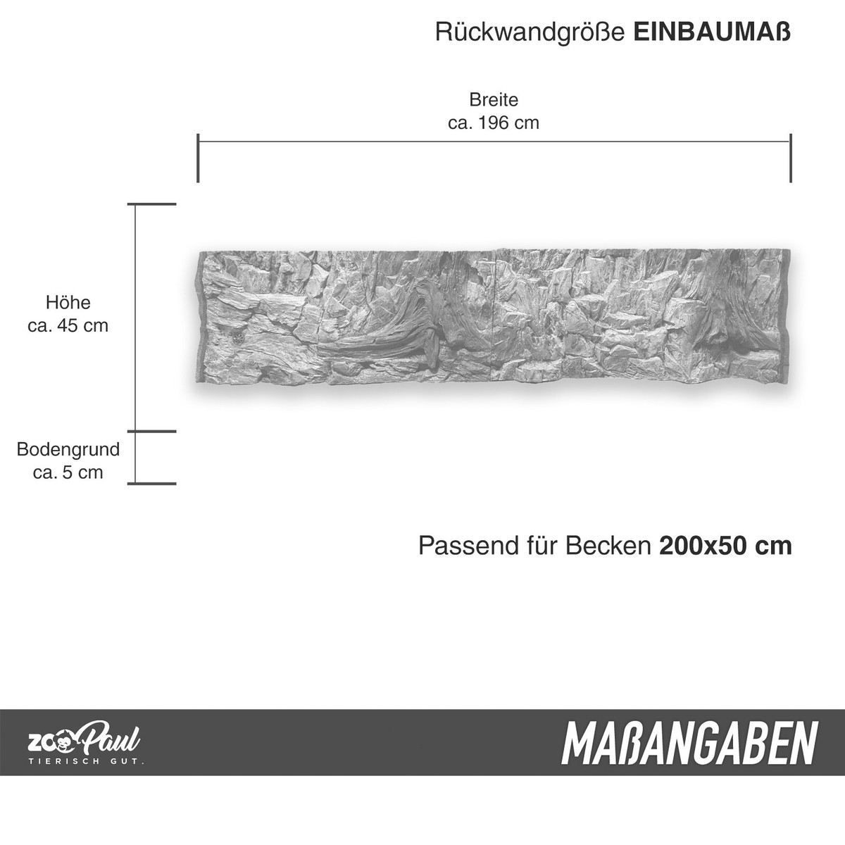 ZooPaul Aquarium Rückwand 3D Wurzel 100x40 Cm Produktbild-Vorschau 6