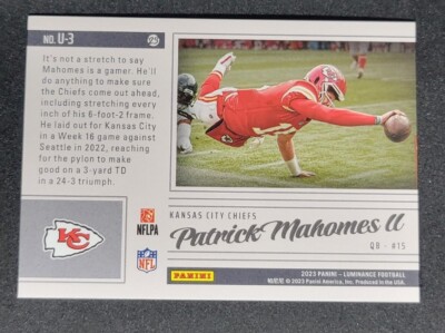 Patrick Mahomes 2023 Luminance Unforgettable Orange #U-3 027/100 A319
