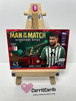 NABIL FEKIR 2022-23 Topps Match Attax UEFA Man of the Match RED