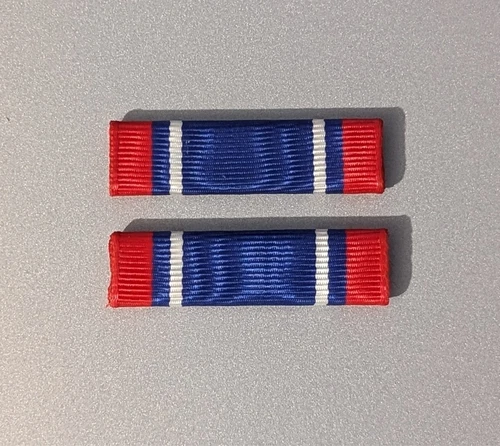 CORRECT SIZE Texas Humanitarian Service - Moiré Ribbon Made in USA -New-Set of 2