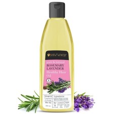 Soulflower Rosemary Lavender Hair Oil for Healthy Hair, Scalp, Hair Roots - 100