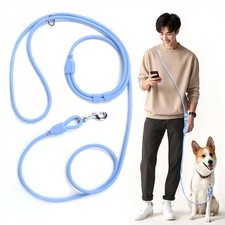 Hands Free Dog Leash, Crossbody Waist Leash for Dog Walking, 8 ft Multifuncti...