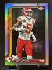 Hollywood Brown 2025 Topps Chrome Light Board Refractor SP #146 Chiefs