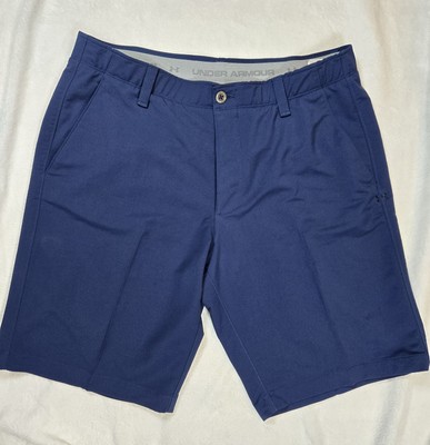C2 Under Armour Shorts Mens 38 Blue Heat Gear Golf Active Performance Wear Chino