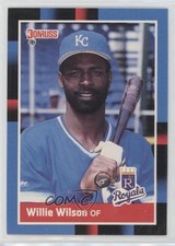1988 Donruss Willie Wilson (Solid Blue Upper Right Conrer) #255 0au4