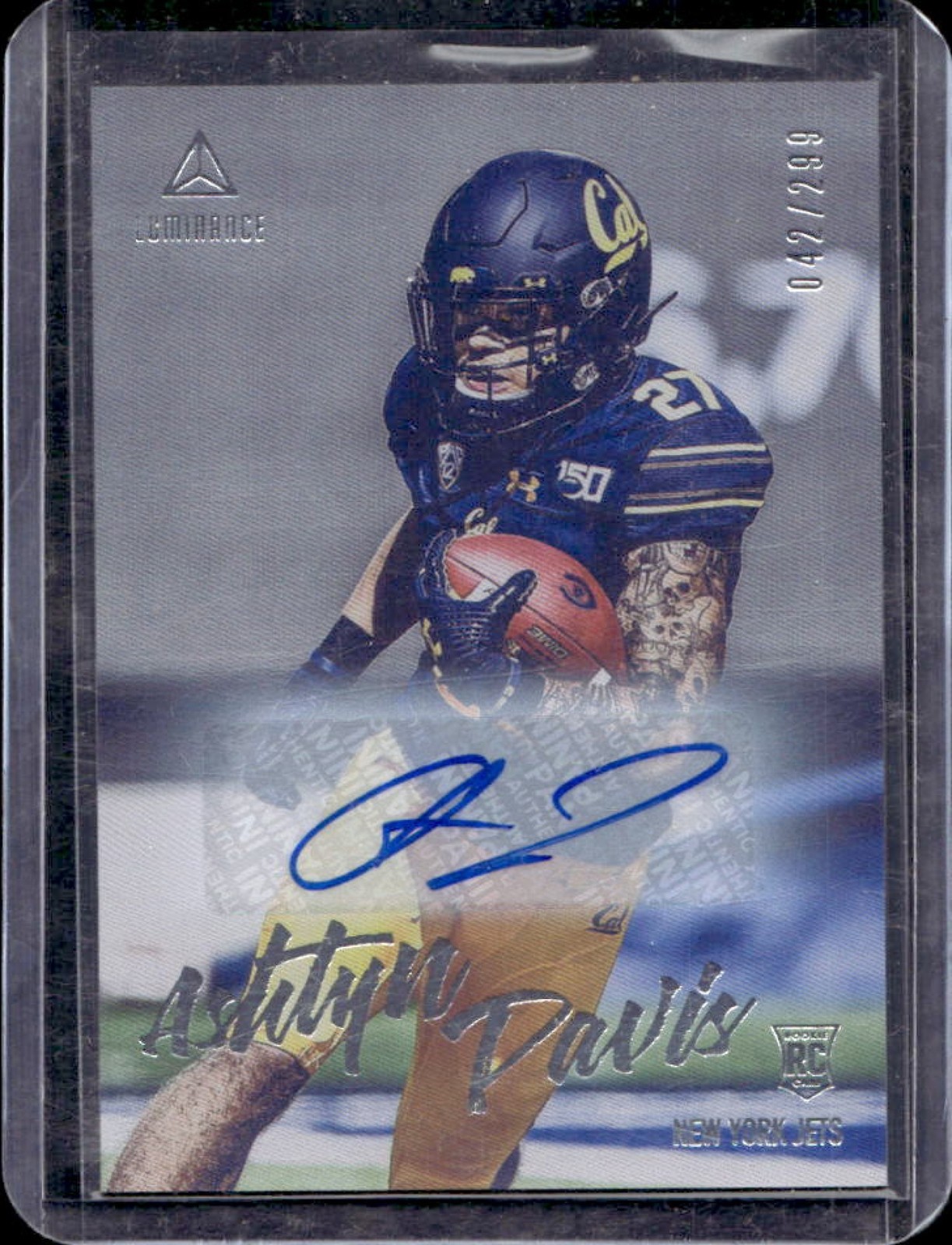 Ashtyn Davis Panini Luminance #187 Autograph