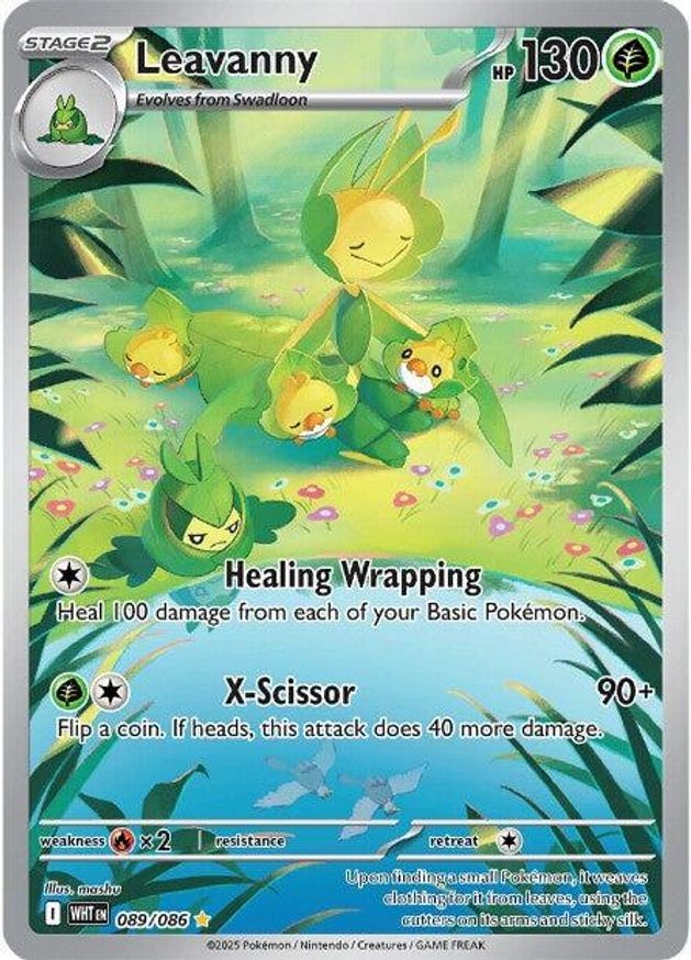 Pokemon Leavanny (89/330) White Flare LP HOLO