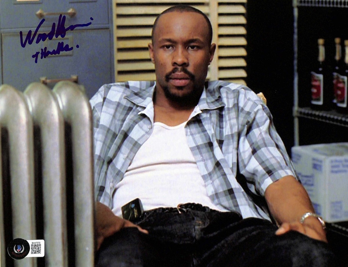 Wood Harris “Avon Barksdale” The Wire Signed 8x10 Photo BECKETT