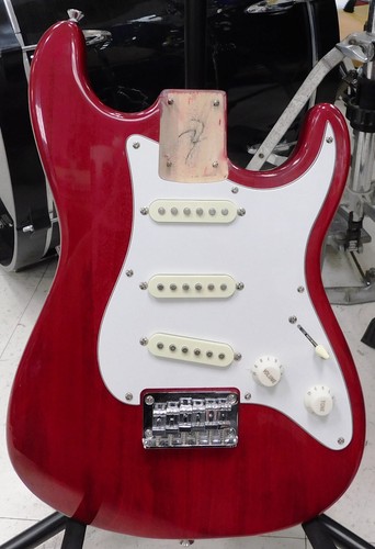 Loaded Fender Squier Stratocaster Body - Candy Apple Red - Hardtail Bridge