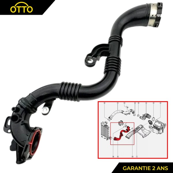 Schlauch Turbolader FüR Renault Kadjar Megane Qashqai 1.2 Tce H5F - 144608470R-image