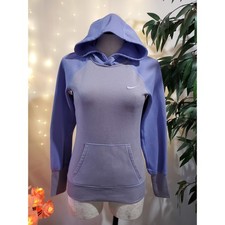 Nike Therma-Fit Fleece Lined Hoodie Women's Size XS Embroidered Logo Purple
