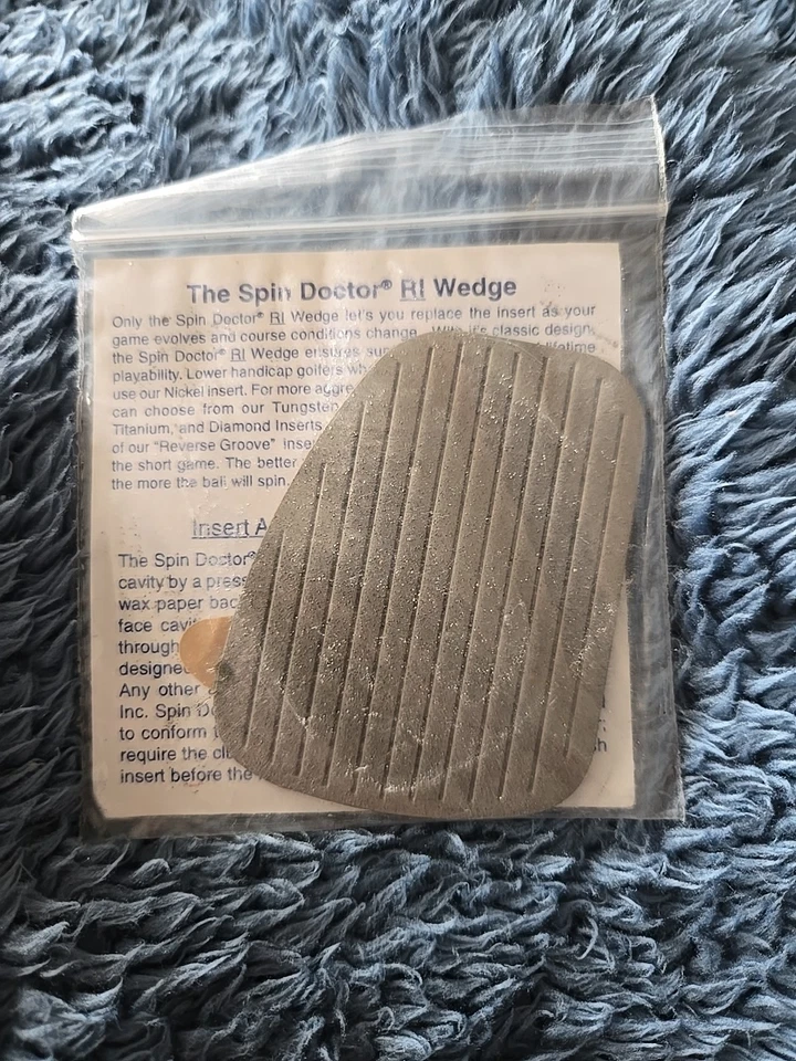 Spin Doctor RI Wedge Insert Tungsten Carbide Right Hand Golf Club Sealed NEW - Image 2 of 2