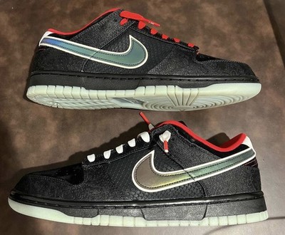 Nike Dunk Low LPL League of Legends Black White Red Suede DO2327-011 2021