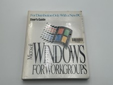 Microsoft Windows 3.11 Workgroups PC User's Guide Brand New Sealed Vintage NOS
