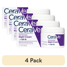 CeraVe Skin Renewing Night Cream, 1.7 oz Pack of 4