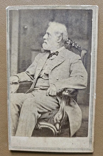 Robert E Lee CDV E & HT Anthony From Photographic Negative Mathew Brady Gallery