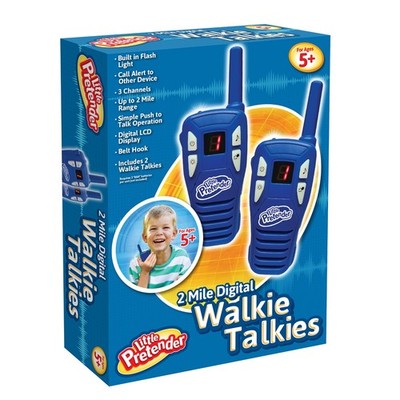 Walkie Talkies set for Kids, 2 Mile Range, 3 Channels, with Flashlight
