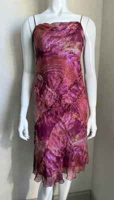 Max Mara Ruffle Silk Dress