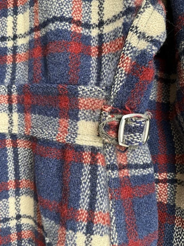 1940s Vintage WW2 Sportclad Plaid Cinch-Back Short Wool Jacket Antique Workwear - Picture 6 of 24