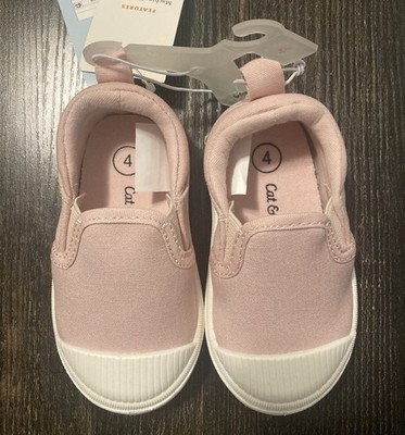 Cat And Jack Girls Pink Slip On Shoes Size 4