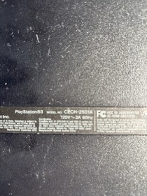 Sony PlayStation 3 PS3 Slim Console CECH-2501A Black Untested Parts Or Repair