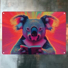 Library Literacy Education Animals Square Wall Art