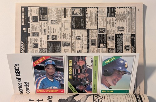 BASEBALL CARDS MARCH 1991 UNCUT CARDS CECIL FIELDER JOHNNY BENCH STRAWBERRY - Picture 2 of 4
