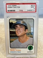 1973 Topps - Danny Walton #516 Minnesota Twins PSA 9