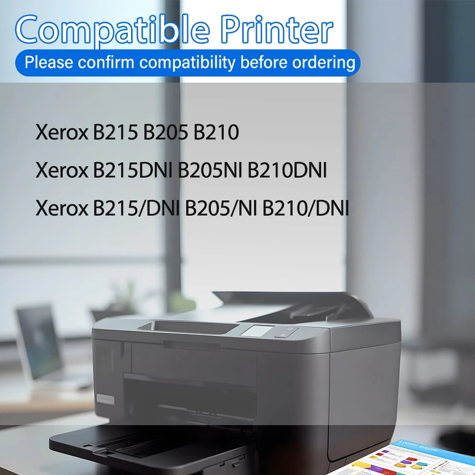 Cartucho de tóner B205 B210 B215 para Xerox B210DNI B205DNI B205MFP B215DNI B215MFP Foto 4 de 4