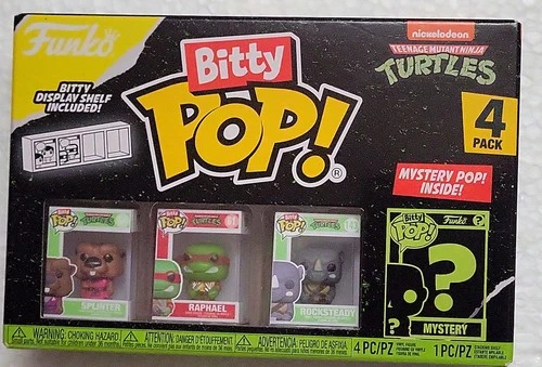 Funko Bitty Pop TMNT Teenage Mutant Ninja Turtles Splinter Raphael & Rocksteady