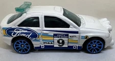 1998 Hot Wheels Ford ESCORT Cosworth Rally White - First Editions 1 of 40