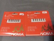 NOS NOMA 2 / 6 Packs Replacement Fuses 3 amp 120 Volts Christmas 35 50, 100 Sets