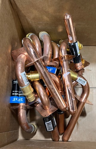 20 PK APOLLO 8 in.x3/4 in.Copper PEX-A Expansion Barb Stub-Out 90 Elbow w/Flange