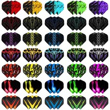 Dart Flights 105 Pieces 35 Unique Sets , 100 Micron PET, Universal Fit for A...