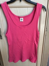 Old Navy Women s Size Large Tank Top Sleeveless Pink Soft Ribbed NEW