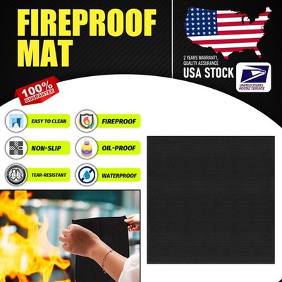 20x20 inch Under Grill Mat Fire Blanket Camping Fireproof Cloth Fire Pit Mat