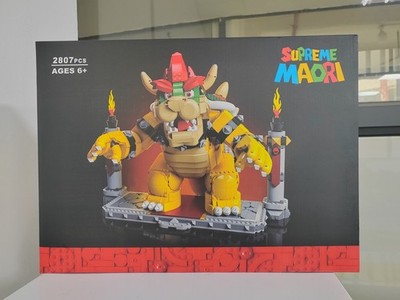 Unbranded Super Mario The Mighty Bowser King of Koopas 3D Model Building Blocks