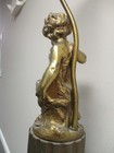 CHERUB Vint TBL.  Lamp 21  1/2" TO BULB OPEN gold tone  Metal  Hollywood Regency — photo 9