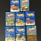 Vintage Hot Wheels Workhorses Lot 8 Trucks Bulldozer Mixer MOC