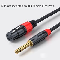 Audio Mikrofon Kabel Xlr Kupplung Auf 6,3Mm Klinke Stecker 0.5M/1M/2M/3M/5M- 30M