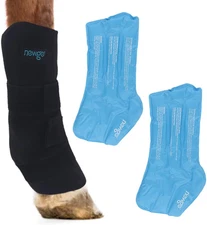 Horse Ice Pack Reusable Horse Leg Wrap for Injury, Cooling Horse Knee Wrap Full 