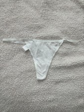 Aerie Women's/ V-String Thong Panties/ White/ Size L/ NWT