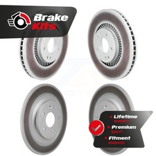 Front Rear Coated Disc Brake Rotors Kit For 2022-2023 Kia Carnival