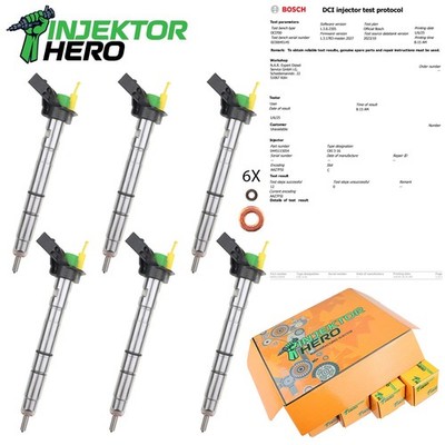 6x 0445115054 Bosch Einspritzdüse Injektor Audi A4 A6 C6 2.7 TDI 0445115039