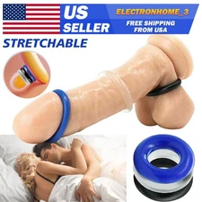3PCS Male Cock Ring Super Strong Stretchy Stay Harder-Penis Rings Cockring Men