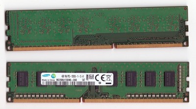 1 Satz(2St.)PC- RAM-Module Samsung 4GB (8GB) PC3-12800U-11-12-A1, gebr.,gepr,
